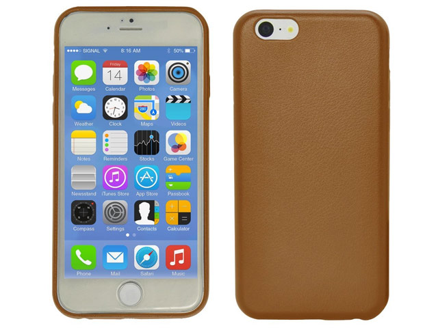 Чехол Yotrix SnapCase для Apple iPhone 6 plus (темно-коричневый, кожаный)