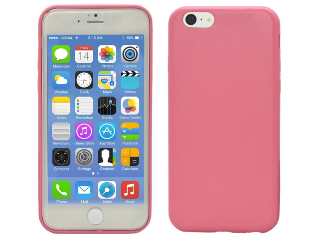 Чехол Yotrix SnapCase для Apple iPhone 6 plus (розовый, кожаный)