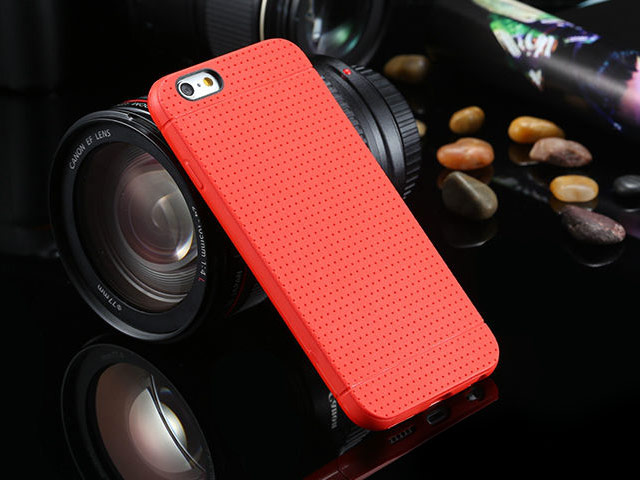 Чехол Yotrix DotCase для Apple iPhone 6 (красный, гелевый)