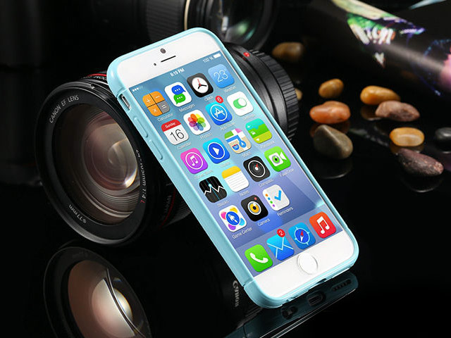 Чехол Yotrix DotCase для Apple iPhone 6 (голубой, гелевый)