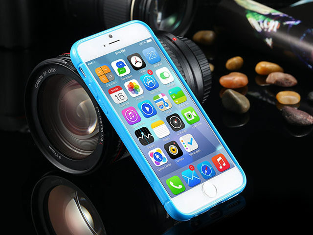 Чехол Yotrix DotCase для Apple iPhone 6 (синий, гелевый)