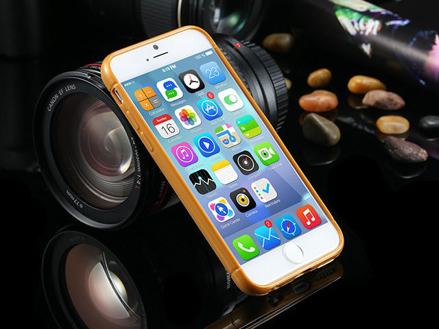 Чехол Yotrix DotCase для Apple iPhone 6 (оранжевый, гелевый)