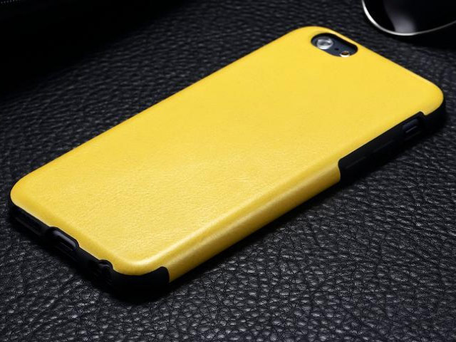 Чехол Yotrix SnapCase для Apple iPhone 6 (желтый, кожаный)