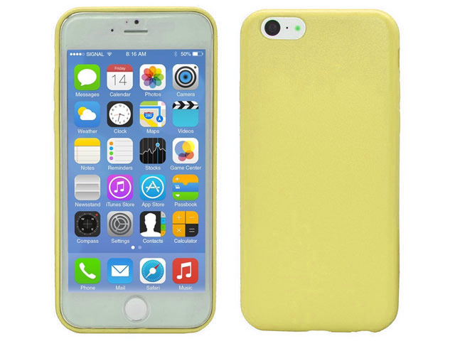Чехол Yotrix SnapCase для Apple iPhone 6 plus (желтый, кожаный)
