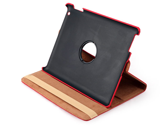 Чехол WhyNot Rotation Case для Apple iPad 2/new iPad (красный, кожаный) (NPG)