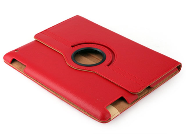 Чехол WhyNot Rotation Case для Apple iPad 2/new iPad (красный, кожаный) (NPG)