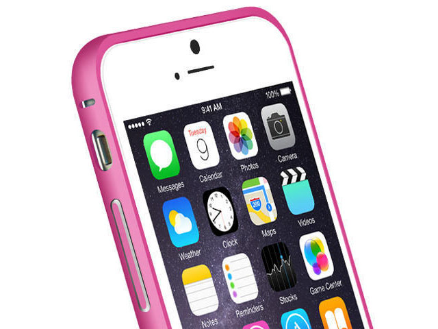 Чехол Yotrix BumperArc для Apple iPhone 6 (малиновый, алюминиевый)
