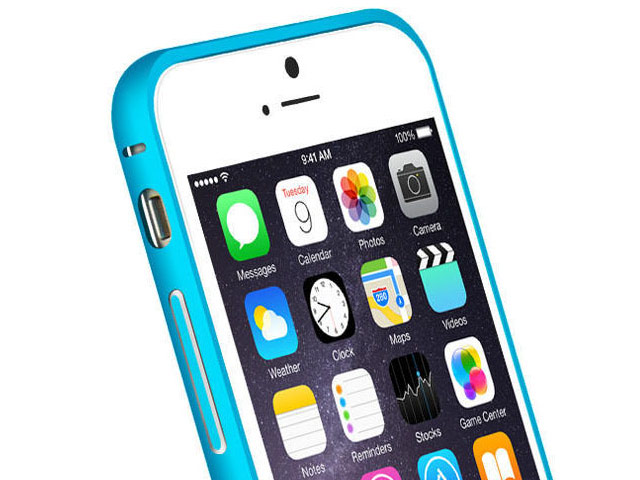 Чехол Yotrix BumperArc для Apple iPhone 6 (голубой, алюминиевый)