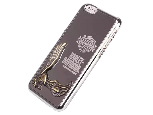 Чехол Harley Davidson An American Legend для Apple iPhone 6 (серебристый, металлический)