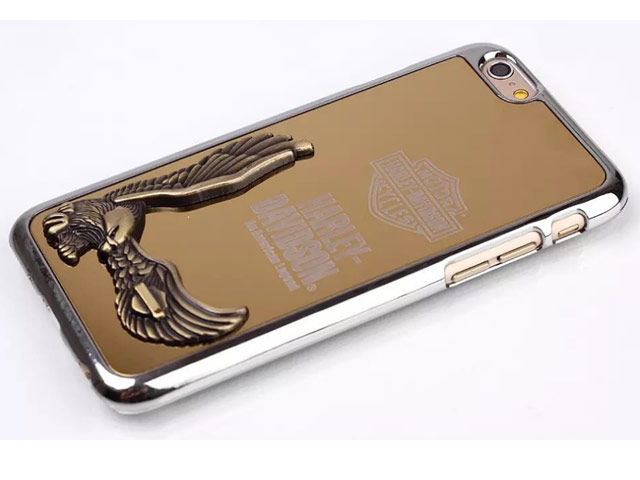 Чехол Harley Davidson An American Legend для Apple iPhone 6 (серебристый, металлический)