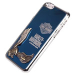 Чехол Harley Davidson An American Legend для Apple iPhone 6 (голубой, металлический)