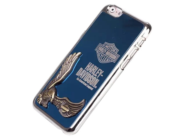 Чехол Harley Davidson An American Legend для Apple iPhone 6 (голубой, металлический)