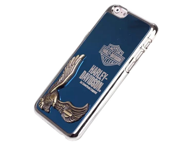 Чехол Harley Davidson An American Legend для Apple iPhone 6 plus (голубой, металлический)