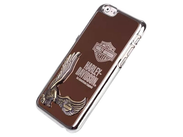 Чехол Harley Davidson An American Legend для Apple iPhone 6 plus (бронзовый, металлический)