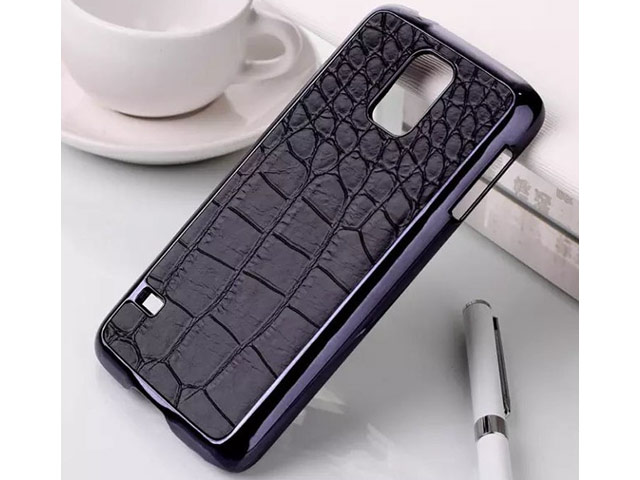 Чехол Yotrix CrocodileCase для Samsung Galaxy S5 SM-G900 (черный, кожаный)