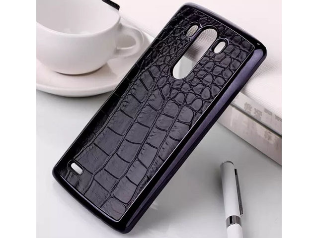 Чехол Yotrix CrocodileCase для LG G3 D850 (черный, кожаный)