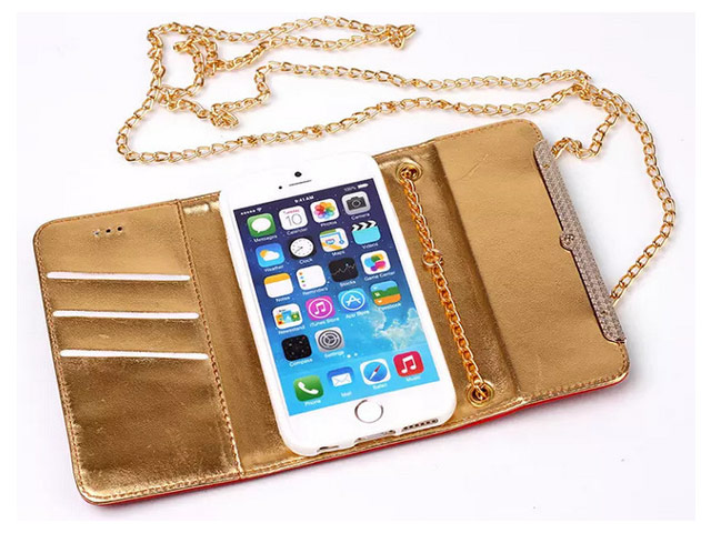 Чехол Yotrix WalletFlip Case для Apple iPhone 6 plus (малиновый, кожаный)