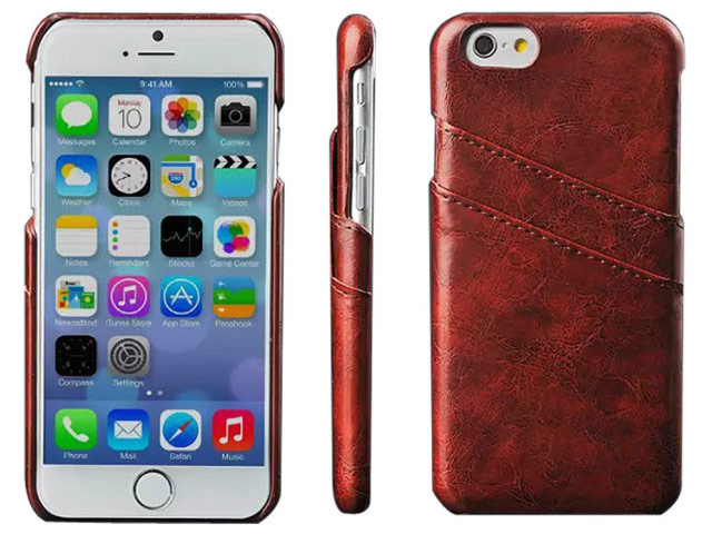 Чехол Yotrix CardSlot Case для Apple iPhone 6 plus (коричневый, кожаный)