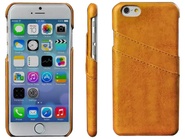 Чехол Yotrix CardSlot Case для Apple iPhone 6 plus (желтый, кожаный)