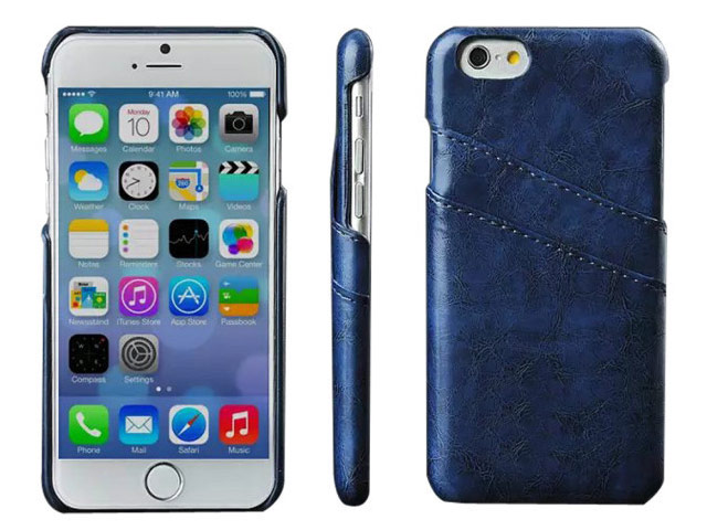 Чехол Yotrix CardSlot Case для Apple iPhone 6 plus (синий, кожаный)