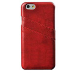 Чехол Yotrix CardSlot Case для Apple iPhone 6 (красный, кожаный)