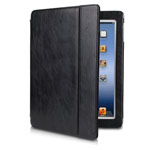 Чехол Dexim Vogue Folio Jacket Glossy для Apple iPad 2/new iPad (черный, кожаный)