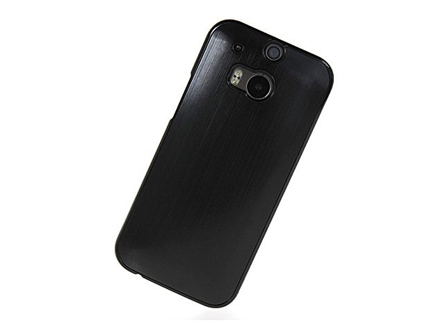 Чехол Yotrix MetalCase для HTC new One (HTC M8) (черный, алюминиевый)