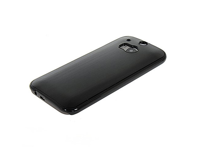 Чехол Yotrix MetalCase для HTC new One (HTC M8) (черный, алюминиевый)