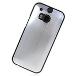 Чехол Yotrix MetalCase для HTC new One (HTC M8) (серебристый, алюминиевый)