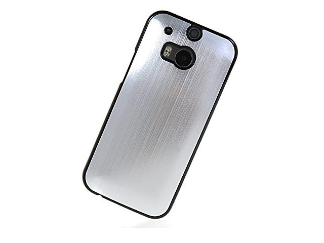 Чехол Yotrix MetalCase для HTC new One (HTC M8) (серебристый, алюминиевый)