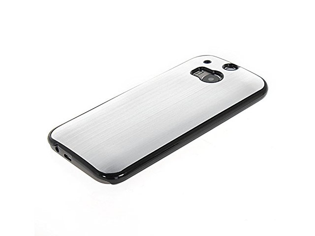 Чехол Yotrix MetalCase для HTC new One (HTC M8) (серебристый, алюминиевый)