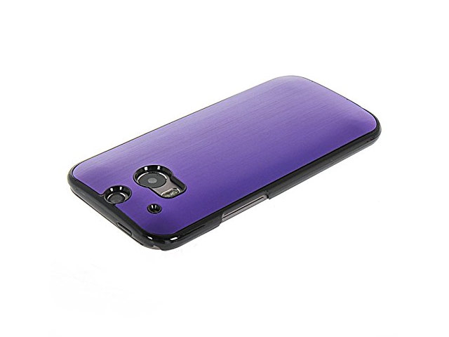 Чехол Yotrix MetalCase для HTC new One (HTC M8) (фиолетовый, алюминиевый)