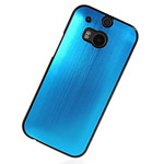 Чехол Yotrix MetalCase для HTC new One (HTC M8) (голубой, алюминиевый)