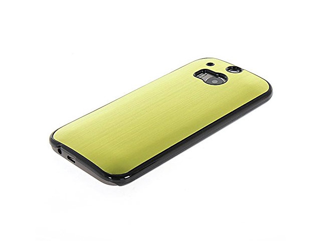 Чехол Yotrix MetalCase для HTC new One (HTC M8) (зеленый, алюминиевый)