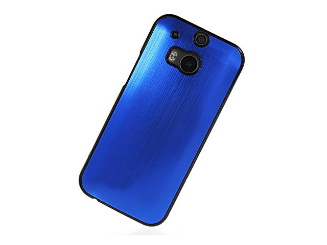 Чехол Yotrix MetalCase для HTC new One (HTC M8) (синий, алюминиевый)