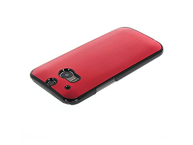 Чехол Yotrix MetalCase для HTC new One (HTC M8) (красный, алюминиевый)