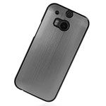 Чехол Yotrix MetalCase для HTC new One (HTC M8) (темно-серый, алюминиевый)