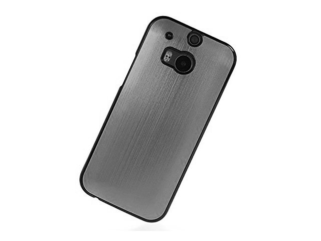 Чехол Yotrix MetalCase для HTC new One (HTC M8) (темно-серый, алюминиевый)