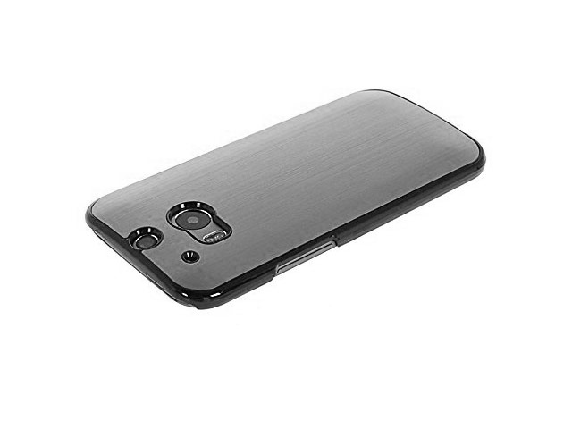 Чехол Yotrix MetalCase для HTC new One (HTC M8) (темно-серый, алюминиевый)