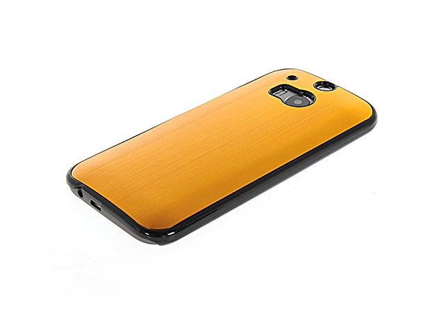 Чехол Yotrix MetalCase для HTC new One (HTC M8) (золотистый, алюминиевый)