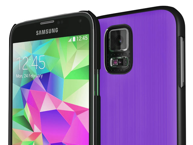 Чехол Yotrix MetalCase для Samsung Galaxy S5 SM-G900 (фиолетовый, алюминиевый)