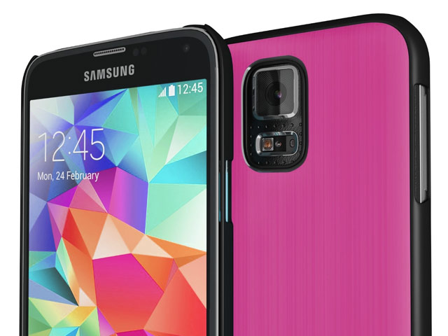 Чехол Yotrix MetalCase для Samsung Galaxy S5 SM-G900 (розовый, алюминиевый)