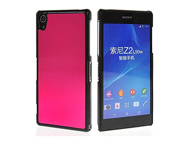 Чехол Yotrix MetalCase для Sony Xperia Z2 L50t (розовый, алюминиевый)