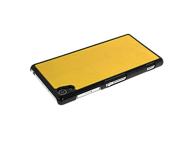 Чехол Yotrix MetalCase для Sony Xperia Z2 L50t (золотистый, алюминиевый)