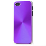 Чехол Yotrix MetalCase Round для Apple iPhone 5/5S (фиолетовый, алюминиевый)