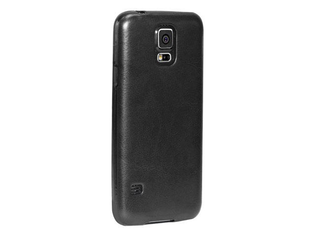 Чехол Yotrix SnapCase для Samsung Galaxy S5 SM-G900 (черный, кожаный)