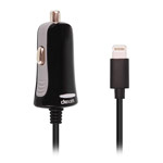 Зарядное устройство Dexim Car Charger Lightning универсальное (Lightning, автомобильное, 1А, черное)