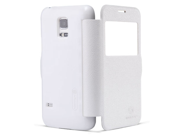 Чехол Nillkin Fresh Series Leather case для Samsung Galaxy S5 mini SM-G800 (белый, кожаный)