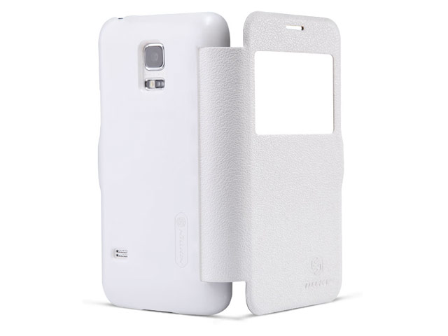 Чехол Nillkin Fresh Series Leather case для Samsung Galaxy S5 mini SM-G800 (белый, кожаный)