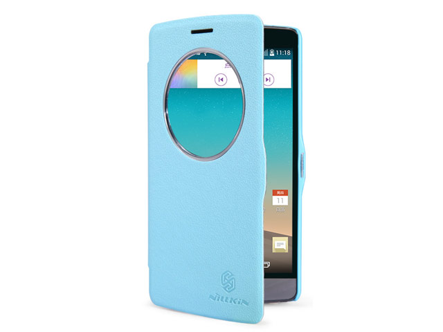 Чехол Nillkin Fresh Series Leather case для LG G3 Beat D724 (G3 mini) (голубой, кожаный)
